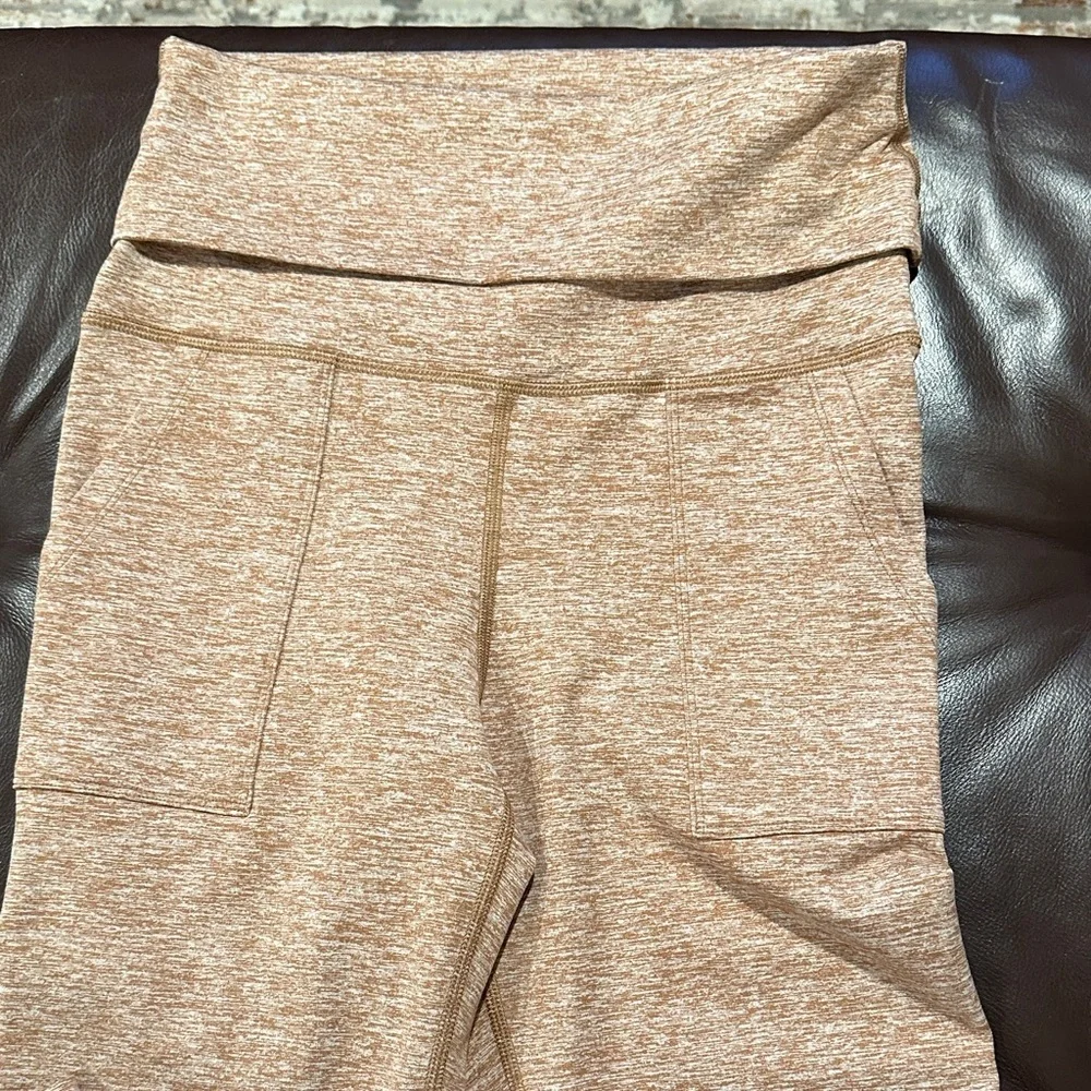Aerie Light Brown Heathered Leggings